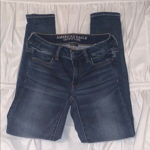 american eagle highwaisted skinny jeans